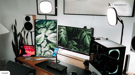 20 Best Streaming Desk Setup Ideas for Streamers Desk Setup Ideas, Small Game Rooms, Different Lighting, Dream Desk, Computer Desk Setup, Streaming Setup, Desk Layout, Pc Gaming Setup, Desktop Design