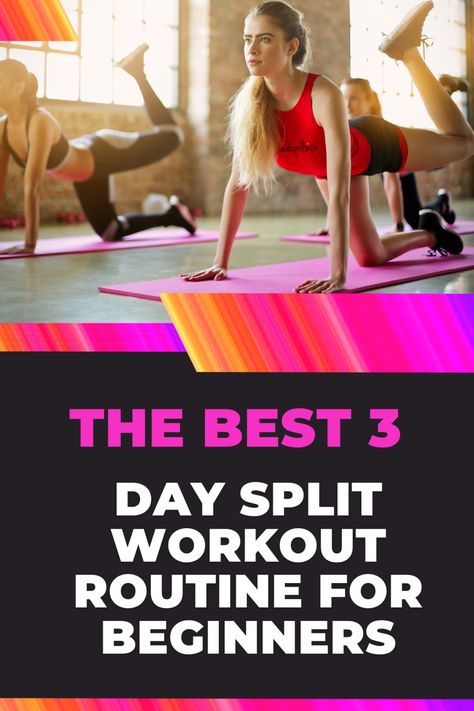 "Transform your fitness journey with our top-rated Beginner 3-Day Split Workout! 🏋️‍♂️ Sculpt, tone, and build strength with this effective routine designed for newcomers to the gym. 💪 Elevate your workouts and achieve your fitness goals in just 3 days a week! #WorkoutRoutine #FitnessForBeginners #StrengthTraining #3DaySplitWorkout #BeginnerGains #StrengthTraining101 #FitnessJourney #WorkoutGoals #BodyTransformation #HealthyHabits #ExerciseMotivation #GymGuide #FitnessForLife" Three Days A Week Workout Plan, 3 Workouts A Week, Beginner Strength Training For Women Gym, Weight Lifting Split For Women, 3 Day Split Workout Women Gym Beginner, Women’s Gym Weight Workout, 3 Day Workout Split For Women, 3 Day Gym Workout Plan For Women, Gym Workout Plan For Women Beginners