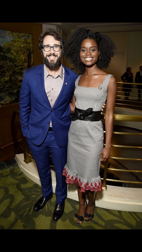 Josh Groban and Denee Benton Denee Benton Style, Denee Benton, Multiracial Couple, Black And White Dating, Robin Givens, Interracial Couples Bwwm, Biracial Couples, Black Woman White Man, Swirl Couples