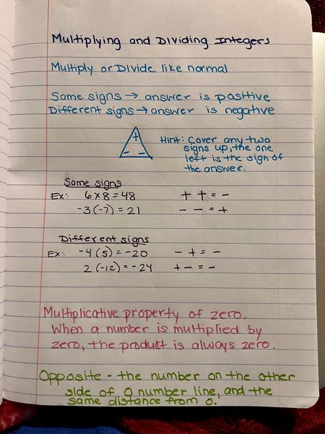 6 Grade Math Notes, Math Notes 6th Grade, Grade 7 Math Notes, 8th Grade Math Notes, 7th Grade Notes, 7th Grade Math Notes, Integers Notes, Maths Revision Notes, Middle School Math Notes