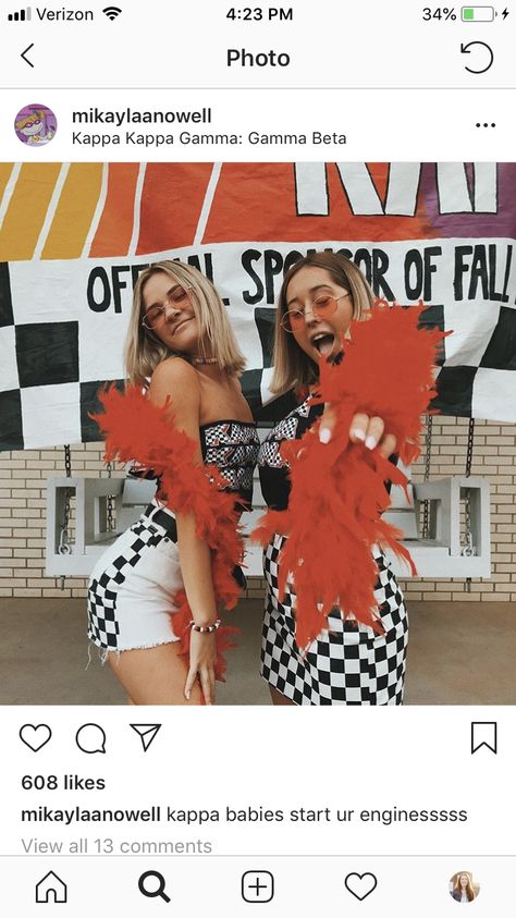 Nascar Bid Day, Best Friend Application, Phi Mu Crafts, Nascar Outfit, Racecar Driver, Talladega Nights, Race Outfit, Sorority Events, Sorority Bid Day