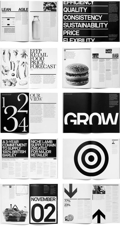 Black And White Layout Design, Black And White Editorial Design, Black And White Magazine Layout, Layout Editoriale, Black And White Layout, Publication Layout, Design De Configuration, Mẫu Power Point, Posters Conception Graphique