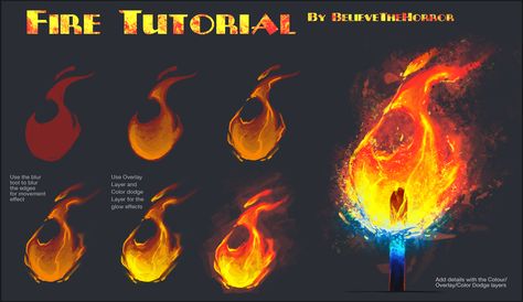 Fire Tutorial by https://believethehorror.deviantart.com on @DeviantArt Fire Tutorial, Cloud Tutorial, Fire Drawing, Fire Flames, Paint Tool Sai, Anatomy Drawing, Digital Painting Tutorials, Bird Drawings, Digital Art Tutorial