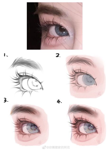 Draw An Eye, Eye Drawing Tutorials, Digital Art Beginner, 캐릭터 드로잉, Digital Painting Tutorials, Anime Drawings Tutorials, Book Art Drawings, Art Tutorials Drawing, Digital Art Tutorial