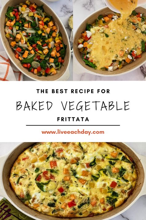 Oven Frittata Recipes, Oven Baked Frittata Recipes, Frittata Recipes Baked, Oven Baked Broccoli, Oven Baked Frittata, Roasted Vegetable Frittata, Veggie Frittata Recipes, Frittata Recipes Healthy, Fritata Recipe