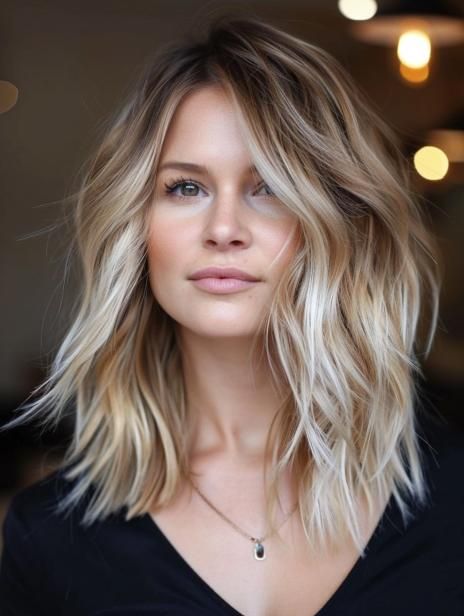 Best Haircuts for Fine Hair in 2024: Top Trends and Styles Angled Mid Length Hair, What Length Should My Hair Be, Balayage Hair Fine Hair, Long Bob A Line, Fall Hair 2024 Blonde, Medium Hairstyle Women Blonde, Best Haircut For Long Fine Hair, Style For Thinning Hair For Women, Shoulder Length Hairstyles Blonde