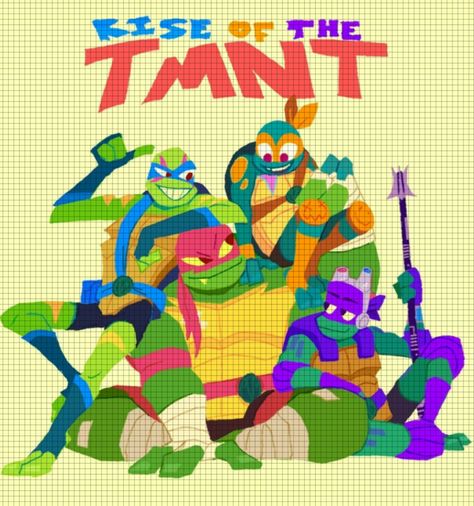 Rottmnt Pixel Art, Tmnt Pixel Art, Tmnt Crochet, Mestre Splinter, Rise Of The Tmnt, Ninga Turtles, Tmnt Fanart, Teenage Turtles, Tmnt Characters