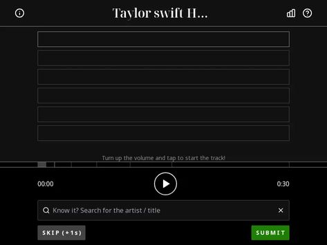 Play TayHeardle Game Online Taylor Swift Song, Taylor Swift Songs, Online Games, Taylor Swift, Swift, Musical, Songs