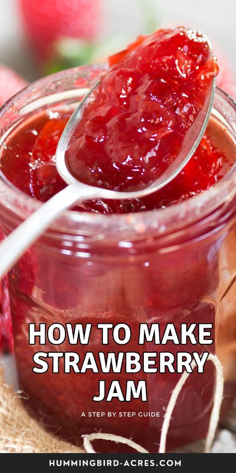 Discover how easy it is to make fresh strawberry jam at home with this detailed guide. A perfect way to preserve that summer flavor! Make Your Own Jam, Fresh Strawberry Jam, Make Strawberry Jam, Homestead Lifestyle, Strawberry Shortcake Cookies, Strawberry Jam Recipe, Crispy Pizza, Homemade Strawberry Jam, Strawberry Cookies