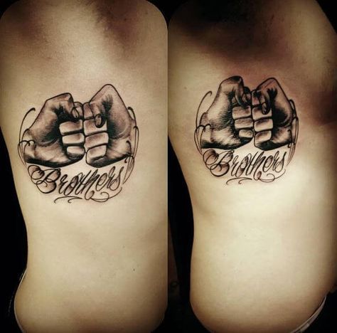 Brother Tattoos Small Brother Tattoos, Friendship Tattoos For Guys, Matching Brother Tattoos For Men, Big Brother Tattoo, Brother Tattoo For Men, Matching Brother Tattoos, Brother Tattoo Ideas, Bro Tattoos, Brotherhood Tattoo