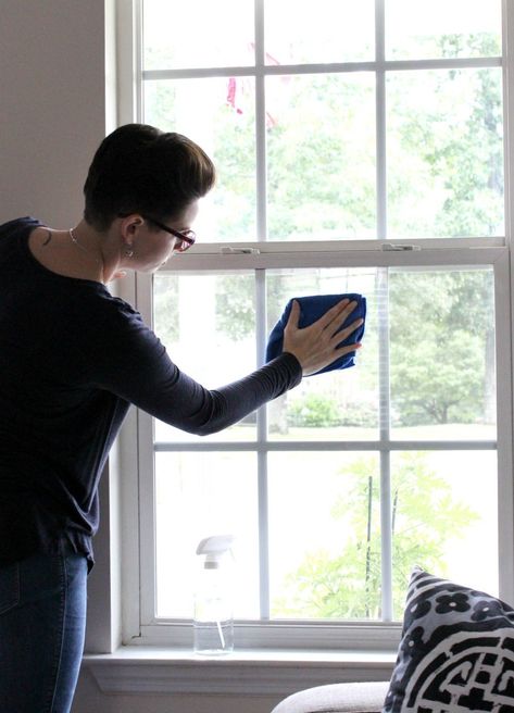 Why You Should Use DIY Glass Cleaner - Lela Burris Interior Storm Windows, Diy Glass Cleaner, Drafty Windows, Glazed Windows, Window Inserts, Storm Windows, Double Hung Windows, Attic Spaces, Chevy Chase