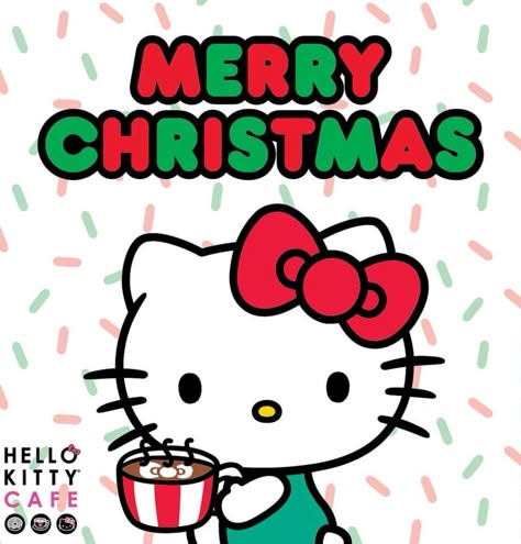 Hello Kitty Cafe Xmas Merry Christmas Hello Kitty, Hello Kitty Navidad, Christmas Hello Kitty, Hello Kitty Imagenes, Chibi Fanart, Kitty Cafe, Kitty Christmas, Hello Kitty Themes, Kawaii Christmas