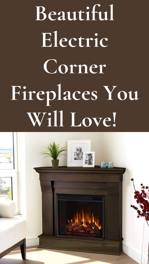 Are you looking for an electric fireplace for the wintertime season? We have the best and most beautiful fireplaces that you will love! Check out our top picks today! Small Electric Fireplace, Electric Fireplace Ideas, Beautiful Fireplaces, Corner Electric Fireplace, Arranging Furniture, Bedroom Corner, Fireplace Ideas, Living Room Remodel, Remodeling Ideas