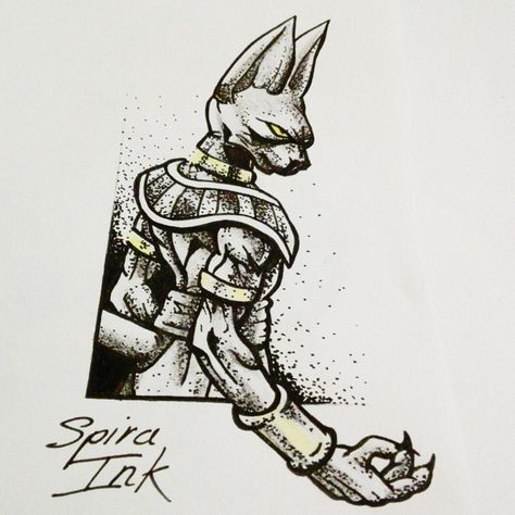 DISPO POUR TATTOO #spiraink #dotwork #dot #dragonballsuper #dbz #dragonballz #battleofgods #beerus #thedestroyer #godofdestruction #flashtattoo #tattoo Db Tattoo, Film Games, Anime Tattoo, Anime Tattoos, Flash Tattoo, Dragon Ball Super, Dragon Ball Z, Dragon Ball, Tattoo Ideas