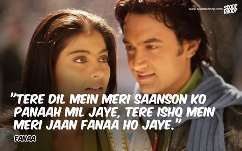 50 Bollywood Romantic Dialogues That Will Make You Fall In Love All Over Again Romantic Dialogues, Love Dialogues, Filmy Quotes, Angel Movie, Famous Dialogues, Movie Dialogues, Bollywood Quotes, French Movies, Meaningful Love Quotes