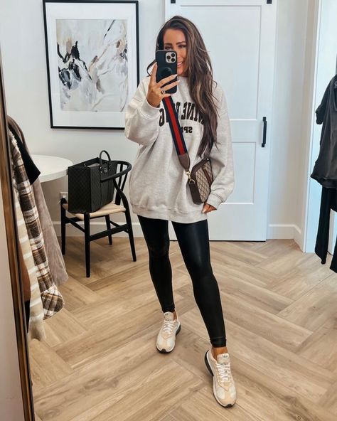 Anine Bing Casual Outfit, Nike Sneakers, Gucci Shoulder Bag, Spanx leggings, Busy Mom Style, Weekend Style, LiveLoveBlank, Fashion Blogger Anine Bing Hoodie, Winter Casual Outfit, Anine Bing, Hoodie Outfit, After Hours, Casual Winter Outfits, Winter Casual, Casual Outfit, Casual Style