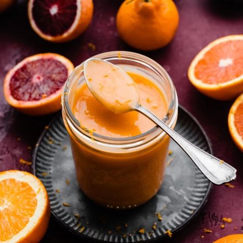 Orange Curd Recipe, Orange Curd, Victoria Sponge Cake, Curd Recipe, Food Thermometer, Victoria Sponge, Citrus Juice, Cake Fillings, Ice Cream Toppings