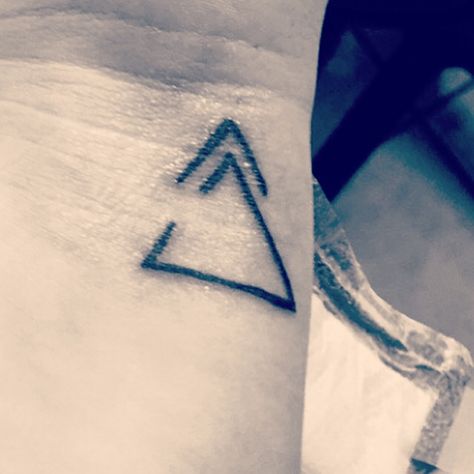 Stay open to change and keep moving forward. Small tatt with a big meaning. #tattoos #delta #small tatts Small Symbol Tattoos, Small Tattoos With Meaning, Small Wrist Tattoos, Symbol Tattoos, Wrist Tattoo, Little Tattoos, Symbolic Tattoos, Keep Moving Forward, Tattoos For Women Small