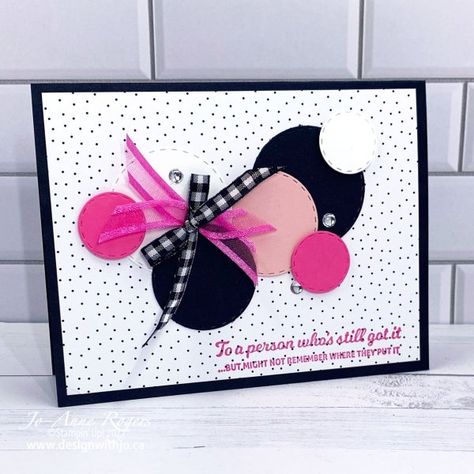 Birthday Blast, Fun Birthday Card, Circles Design, Stampin Up Birthday Cards, Old Cards, Girl Birthday Cards, Bday Cards