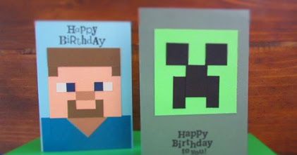 Minecraft Cards Handmade, Minecraft Cards, Minecraft Birthday Card, Bd Card, Creative Birthday Cards, Minecraft Birthday Party, Homemade Birthday Cards, Birthday Cards For Boys, Make Your Own Card