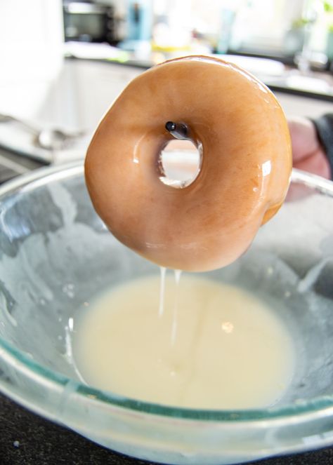 How to Make the Perfect Glazed Donuts | Sprinkle of This How To Make Glaze Icing For Donuts Recipes For, Glaze For Doughnuts Recipes, Glaze For Donuts Recipe Easy, Homemade Glazed Donuts Recipe Easy, Doughnuts Glaze Recipe, Homemade Donut Icing, How To Make Donut Glaze Icing, Glazes For Donuts Recipes For, Donuts Icing Recipe