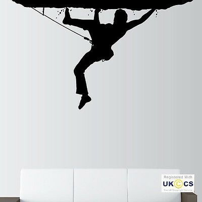 Climber Silhouette, Vinyl Tree Wall Decal, Indoor Climbing Wall, Climbing Art, Mural Room, Art Quotes Funny, Wall Art Stickers, Motorcycle Decor, Newspaper Art