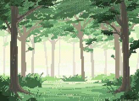 Pixel Forest, Alex Law, Pixel Kawaii, How To Pixel Art, Pixel Art Landscape, Superflat, Pixel Art Background, Pixel Animation, Arte 8 Bits