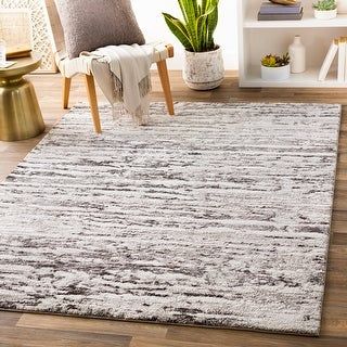 Rug Charcoal, Striped Area Rug, Modern Rugs Grey, Living Room Area, Bedroom Area Rug, Rug Texture, Striped Rug, Nebraska Furniture Mart, Modern Area Rugs