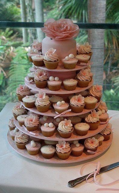 Wedding Cupcakes | Perfect Vow Renewal Cake | PreOwned Wedding Dresses Vow Renewal Cake, Cupcake Tower Wedding, Cake Tower, Tiny Cakes, Cupcake Display, Amazing Wedding Cakes, Wedding Cake Rustic, Cupcake Tower, Rustic Wedding Cake