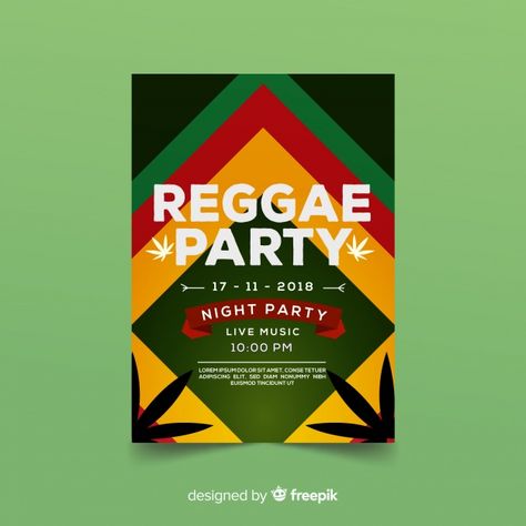 Reggae Background, Reggae Party, Flyer Free, Vector Brush, Music Festival Poster, Reggae Music, Festival Posters, Graphic Editing, Free Fun