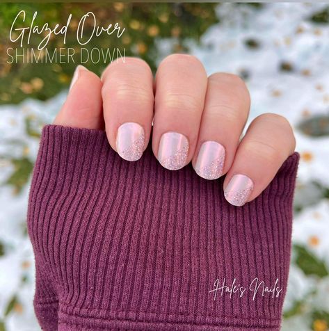 Shimmer Down Color Street, Nail Color Combos, Color Street Nails, Color Street, Spring Colors, The Pretty, Winter Nails, Twitter Instagram, Pink Nails