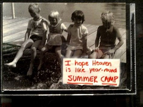 "i hope heaven is like year-round summer camp" Camp Memories, Camp Quotes, Summer Camp Counselor, Summer Camp Aesthetic, Camping 101, Sleepaway Camp, Church Camp, Camp Vibes, Camp Counselor