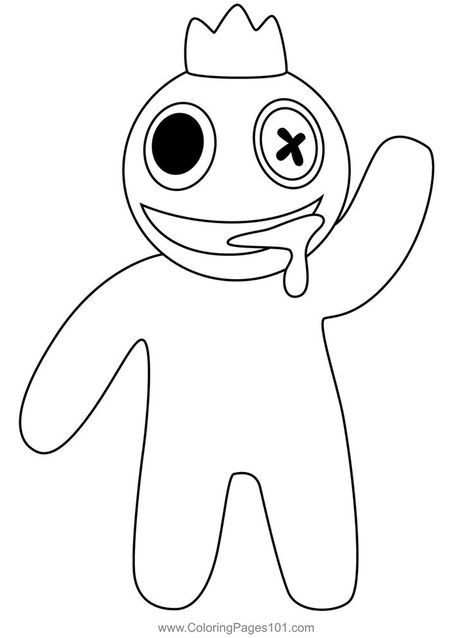 Blue Raising Hand Rainbow Friends Roblox Coloring Page Blue From Rainbow Friends Drawing, Rainbow Friends Coloring Page, Rainbow Friends Coloring, Roblox Coloring Pages, Roblox Coloring, Different Blue Colors, Friends Coloring Pages, Elephant Coloring Page, Blue Drawings