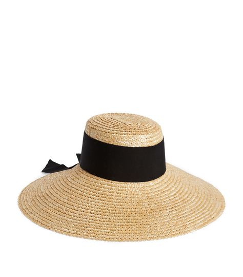 EUGENIA KIM MIRABEL STRAW HAT. #eugeniakim Sweaters Dress, Mesh Bows, Beach Hats, Wide Face, Girls Getaway, Elegant Sophisticated, Hat Style, Eugenia Kim, Beach Hat