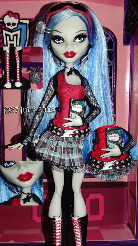 Monster High Dolls 2000s, Ghoulia Restyle, Monster High Doll Restyle, G1 Monster High, Monster High Restyle, Ghoulia Monster High, Monster High Dollhouse, Doll Restyle, Monster High Ghoulia