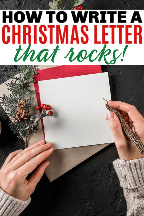 Find out how to write a Christmas letter that is awesome and that your family and friends will actually enjoy reading. These ideas will make your letter rock. #christmas #christmasletters #christmastraditions Writing A Christmas Letter, How To Write A Christmas Letter, Christmas Letter Ideas Writing, Christmas Card Letter Ideas, Christmas Letters Ideas, Christmas Letters To Friends, Christmas Letter Ideas, Xmas Letter, Christmas Letters