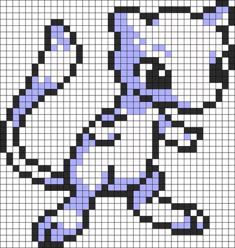 Mew Pokemon Perler bead pattern Hama Beads Pokemon, Mew Pokemon, Pixel Pokemon, Pokemon Cross Stitch Patterns, Pokemon Perler, Modele Pixel Art, Pokemon Cross Stitch, Pokemon Bead, Pixel Art Pokemon