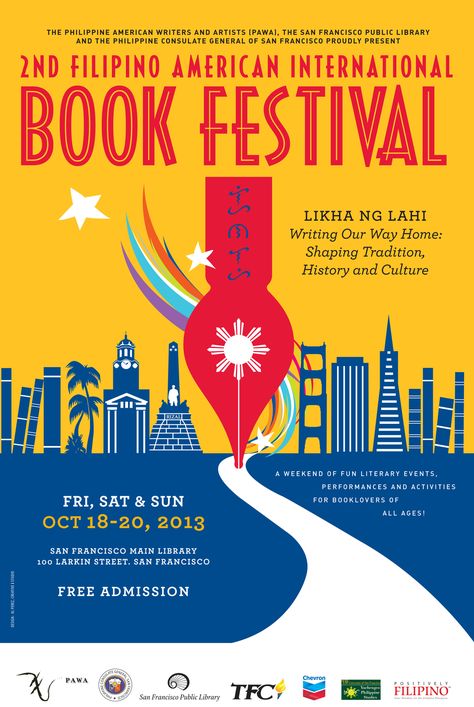 Please spread the word for FilAm Book Fest II 18-20 October, 2013 ... Book Festival Poster, Festival Poster Design, Light Fest, Art Book Fair, International Books, Book Festival, Conference Design, Festival Poster, Word Cloud