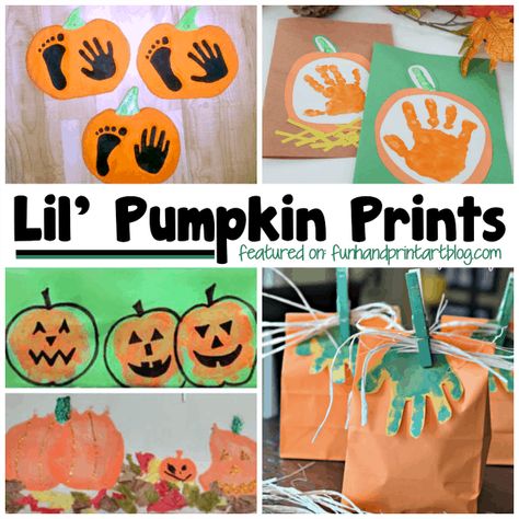 Lil' Pumpkin Prints: Creative Handprint Ideas for Halloween Handprint Nativity, Simple Halloween Paintings, Mistletoes Footprint Craft, Handprint Ideas, Halloween Handprint, Pumpkin Painting Party, Handprint Poem, Manger Nativity, Creative Pumpkin Painting