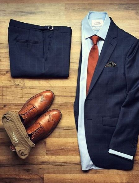 Navy Suit Brown Tie, Navy Suit With Brown Tie, Navy Suit Rust Tie Wedding, Orange Tie Outfit Men, Blue Suit Brown Tie, Navy Suit Brown Shoes, Dark Navy Blue Suit, Navy Blue Suit Men, Dark Navy Suit