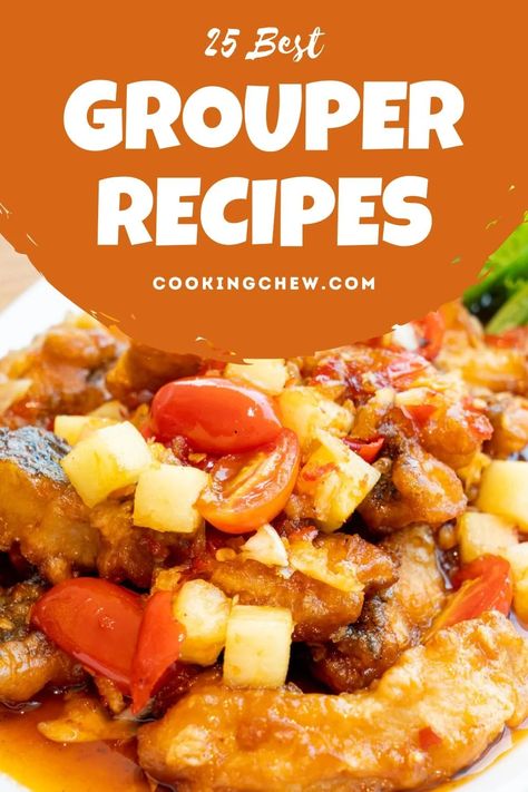 Grouper Pasta Recipes, Grouper Recipes Pan Seared, How To Cook Grouper, Grilled Grouper Fish Recipes, Snowy Grouper Recipe, Red Grouper, Baked Grouper, Grouper Fish Recipes, Grilled Grouper