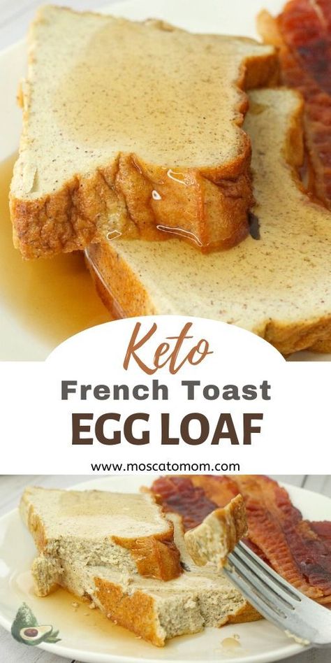 Keto Egg Loaf, Egg Loaf Recipe, Keto French Toast, Keto Brood, Egg Loaf, Keto Egg Fast, Keto Diet List, Keto Diet Breakfast, Ketogenic Diet Meal Plan