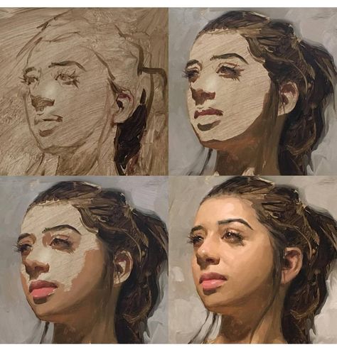 Sean Cheetham, Acrylic Painting Inspiration, L'art Du Portrait, Digital Painting Techniques, Portraiture Painting, Oil Painting Techniques, Painting Demo, Kunst Inspiration, Painting People