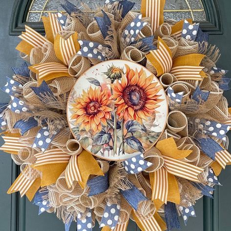 Sunflower wreath diy