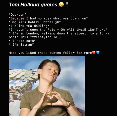 Tom Holland Funny Memes, Tom Holland Spoiling Stuff, Funny Tom Holland, Tom Holland Quotes, Tom Holland Funny, Tom Holland Brothers, Tom Holland Birthday, Holland Quotes, Funny Tom