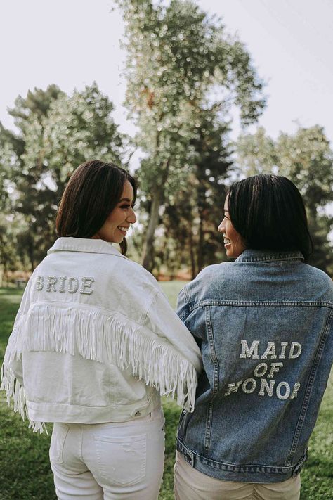 Bridal Denim Jacket, Mrs Jacket, Rhinestone Denim Jacket, Cowgirl Bachelorette Parties, Rhinestone Denim, Bride Jacket, Nashville Bachelorette Party, Cowgirl Bachelorette, Bachelorette Party Planning