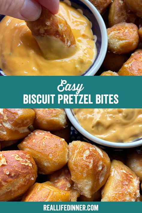 How To Make Pretzels With Biscuit Dough, Finger Foods With Biscuits, Easy Pretzel Recipe Pillsbury, Pretzels Made With Biscuit Dough, Pretzels Bites Recipe, Pretzel Bites From Canned Biscuits, Pretzel Biscuits Taste Of Home, Crescent Roll Bites, Air Fryer Pretzel Bites Biscuit Dough