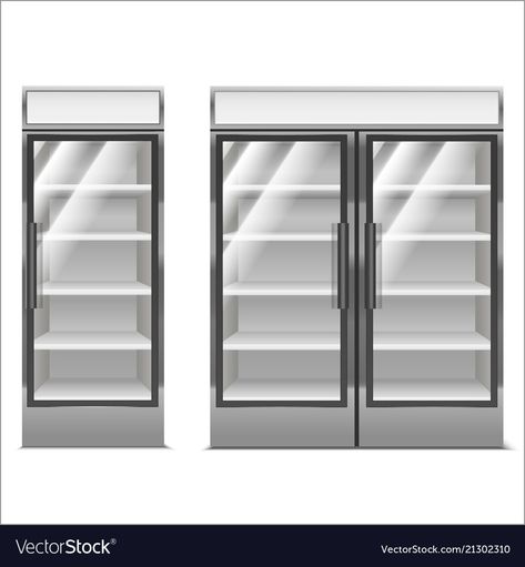 Shop Fridge, Store Refrigerator, Fridge Dimensions, Drink Vector, Refrigerator Dimensions, Interior Design Student, Commercial Refrigerators, Supermarket Design, Mini Market