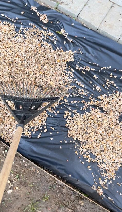 Everything you need to know about Pea Gravel: Gardens and Beyond!– Chrissie Home and Design Gravel Patio Diy, Pea Gravel Garden, Pea Stone, Garden List, Gravel Gardens, Gravel Walkway, Stepping Stone Walkways, Patio Edging, Pea Gravel Patio