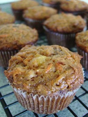 The Original Morning Glory Muffins from Earthbound Farms Carrots Muffins, Morning Glory Muffins Recipe, Glory Muffins, Morning Glory Muffins, Muffin Bread, What's For Breakfast, Cocktail Desserts, Brunch Menu, Breakfast Breads